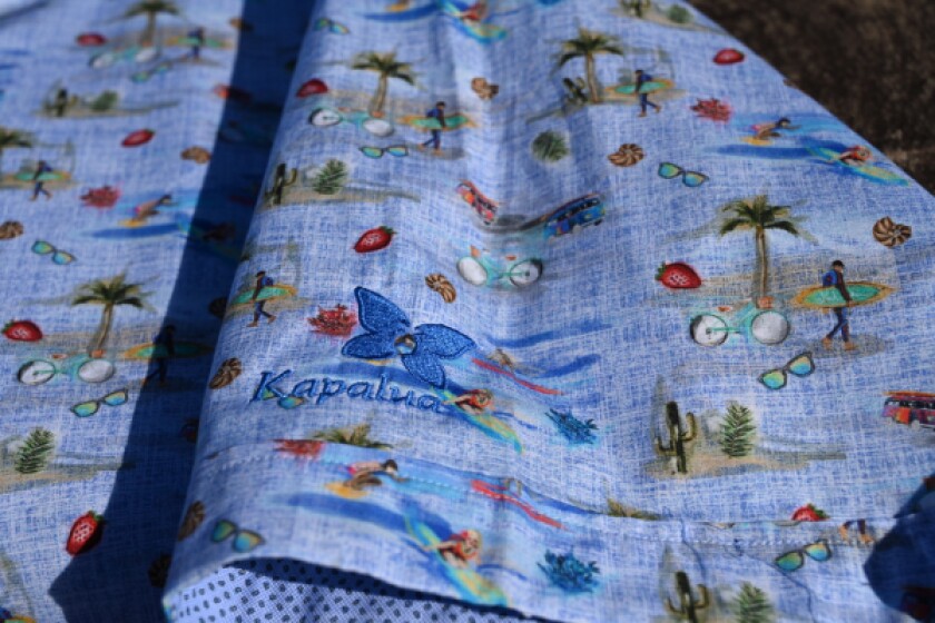 Bugatchi shirt with Kapalua logo