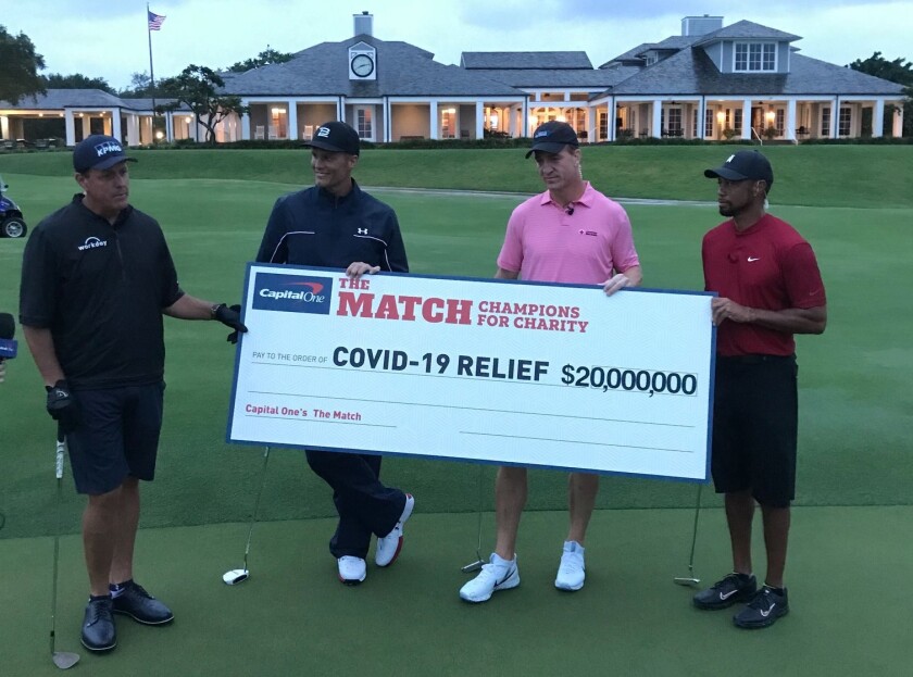 The Match Champions for Charity 18th green