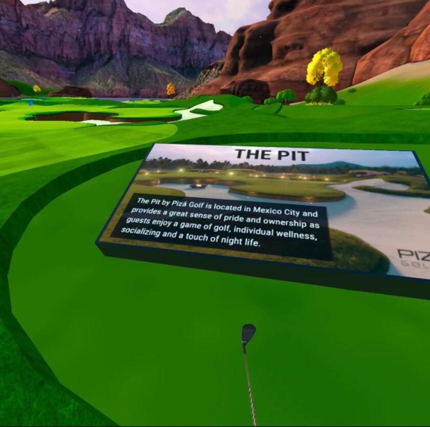 Piza Golf’s Pit concept available for play in virtual reality