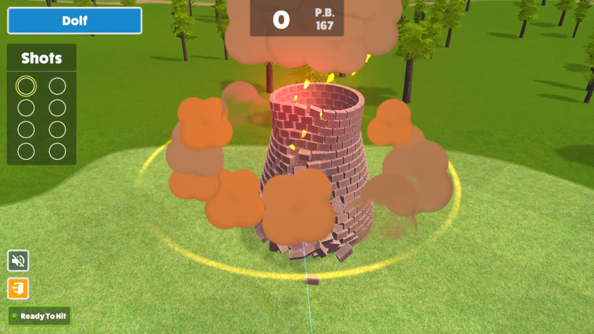 Awesome Golf Wrecking Balls game