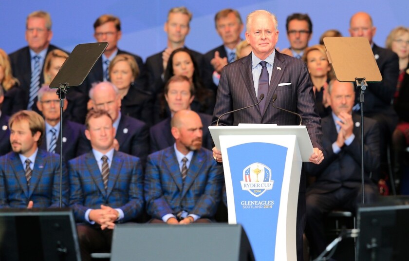 Ted Bishop 2014 Ryder Cup at Gleneagles