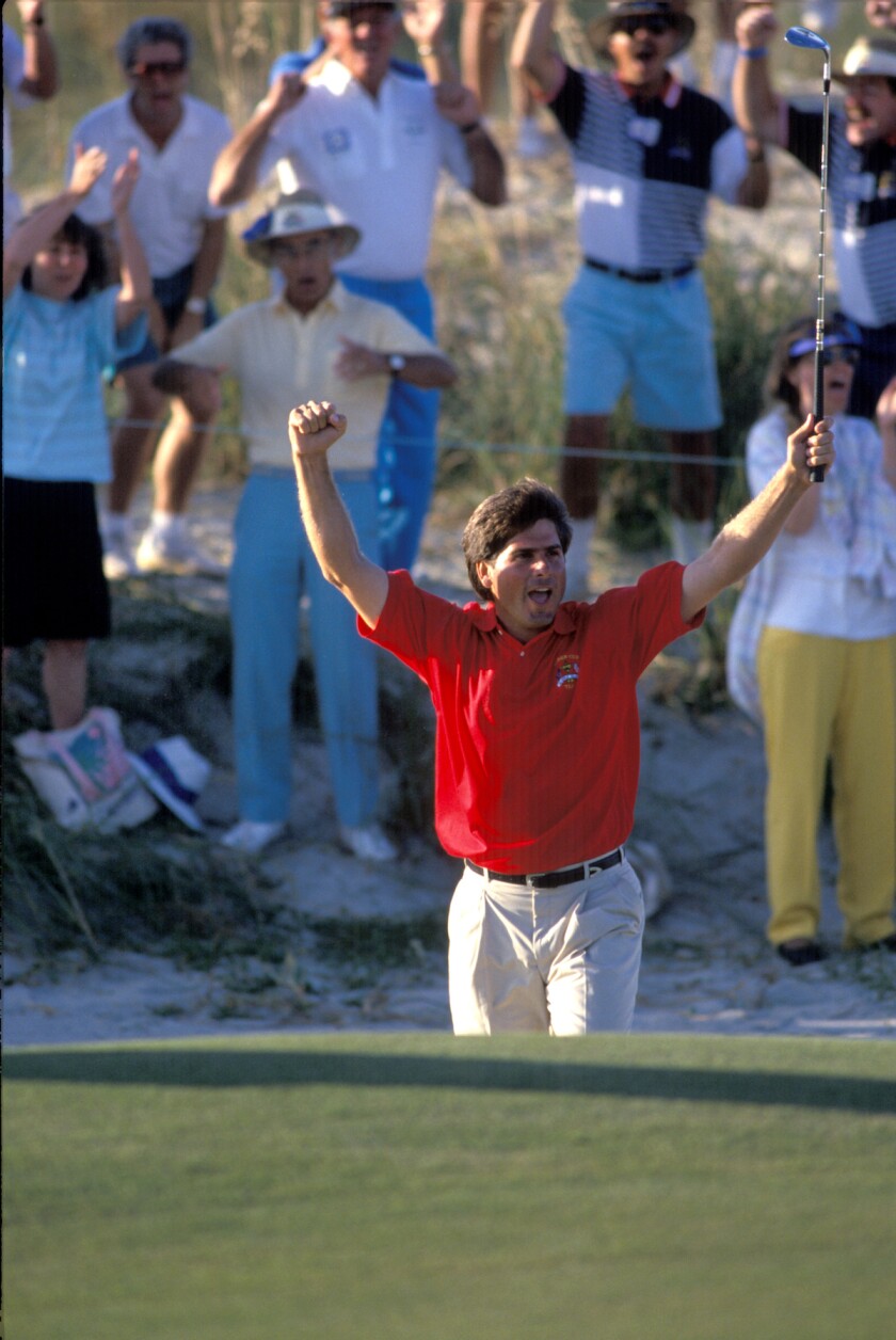 Fred Couples at 1991 Ryder Cup Kiawah Island Ocean Course