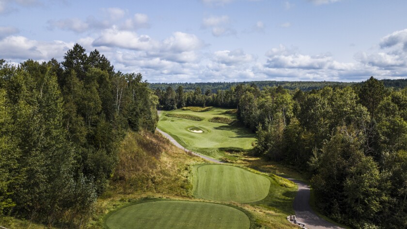13th hole at The Quarry at Giants Ridge in Biwabik, Minn.