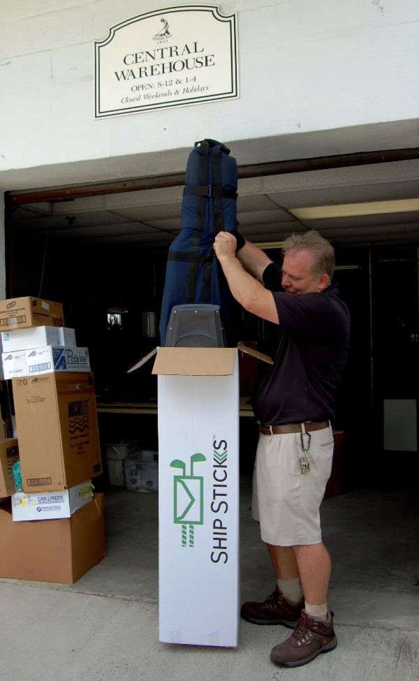 Ship Sticks arrive at Pinehurst Resort
