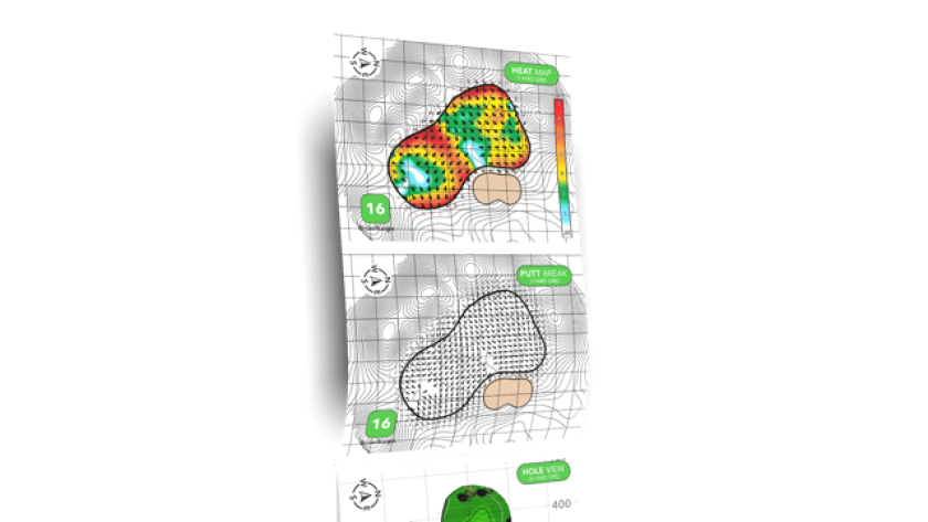GolfLogix Heat Map and Putt Map