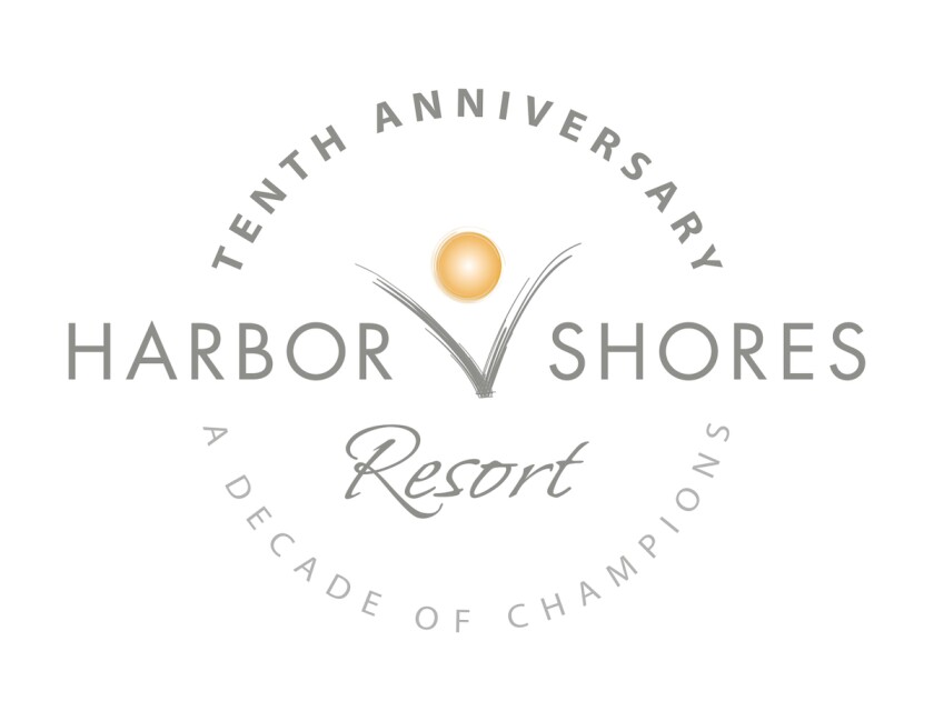 Harbor Shores Resort 10-year logo