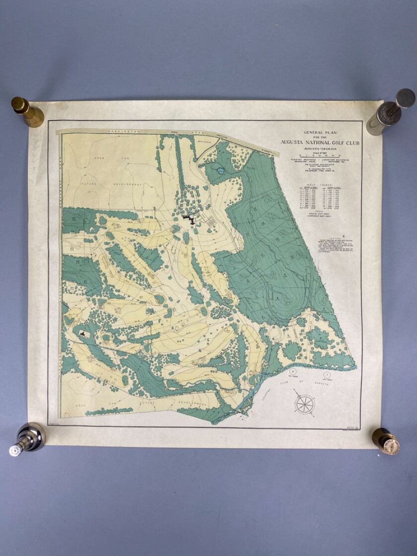 Augusta National architectural map