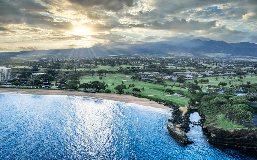 Royal Kāʻanapali, Hole 5 at sunrise.png