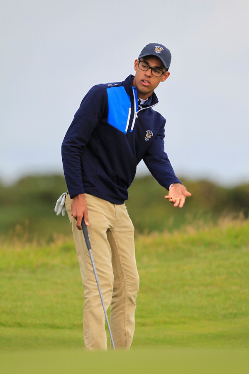 American Akshay Bhatia pictured during the Walker Cup