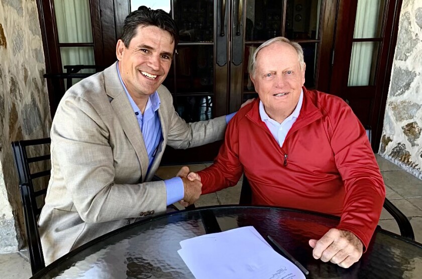 Ryan Binkley and Jack Nicklaus
