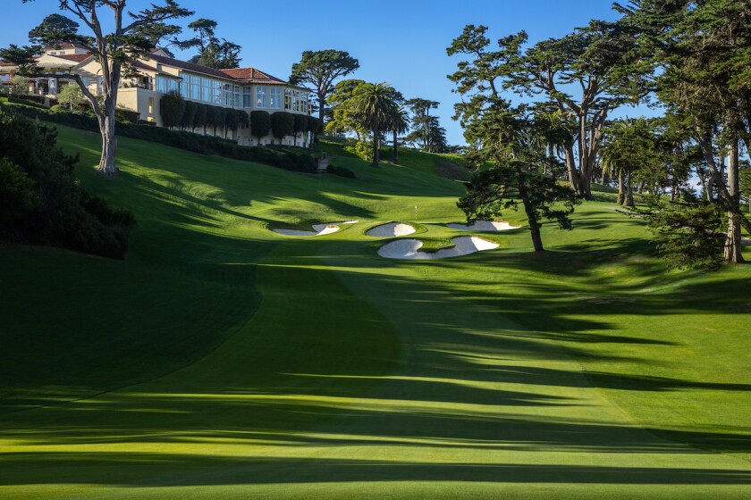 18th hole at The Olympic Club's Lake Course