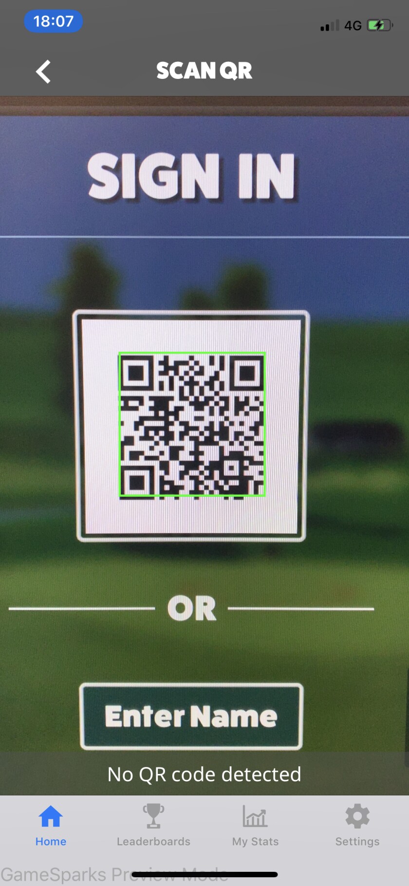 Awesome Golf App scan code