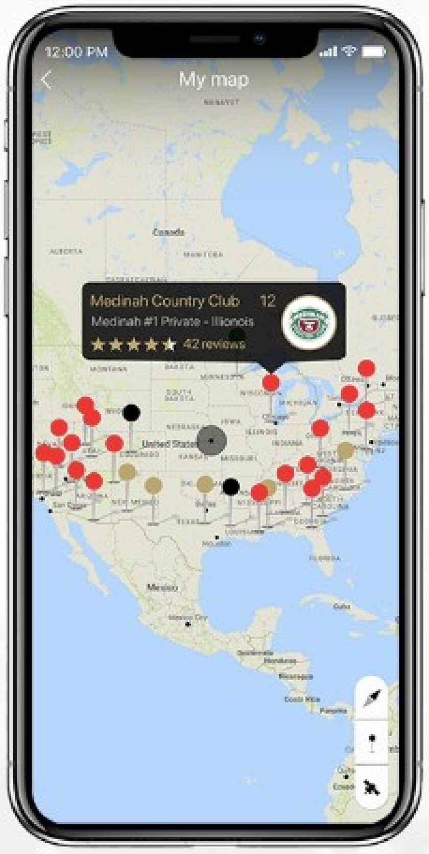 GolfPlayed app
