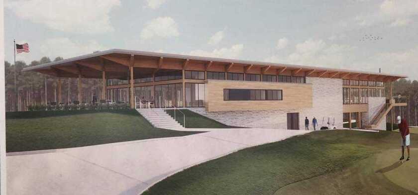 Mystic Creek Golf Club clubhouse rendering