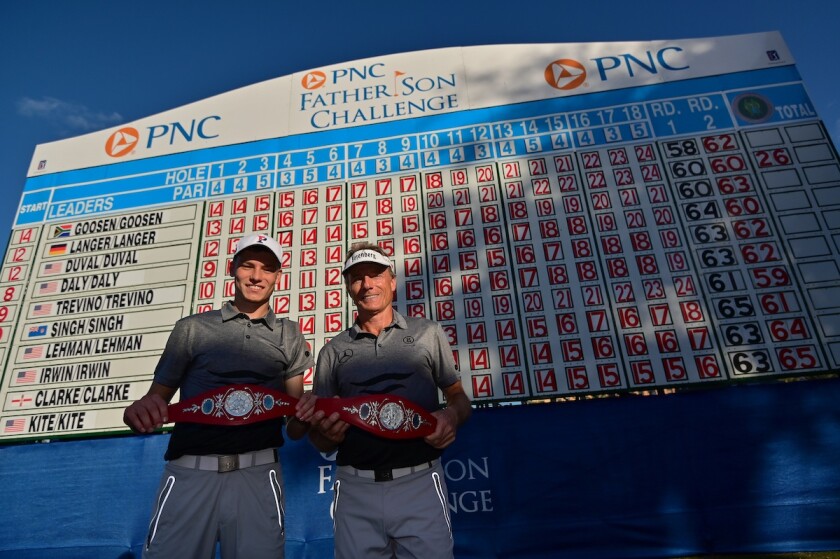 Bernhard and Jason Langer 2019 PNC Father-Son Challenge - Belt Winners