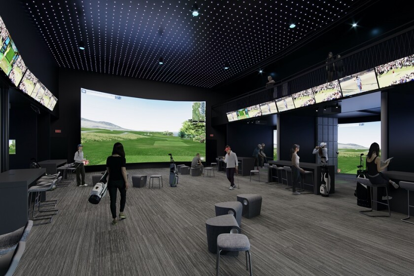 Golfinity interior rendering Austin, Texas
