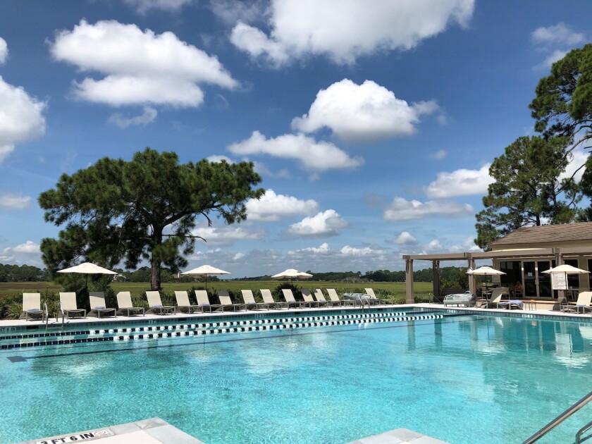 Sea Pines Country Club pool deck