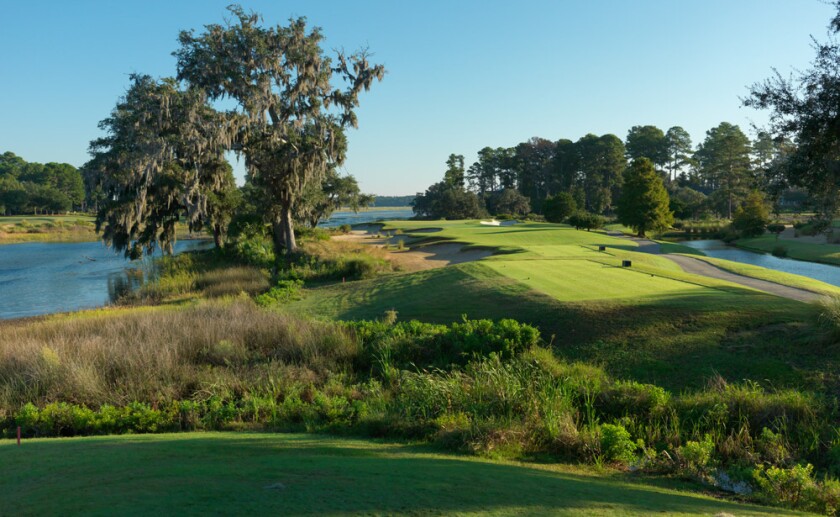 The 14th hole at Belfair's East Course in Bluffton, S.C.