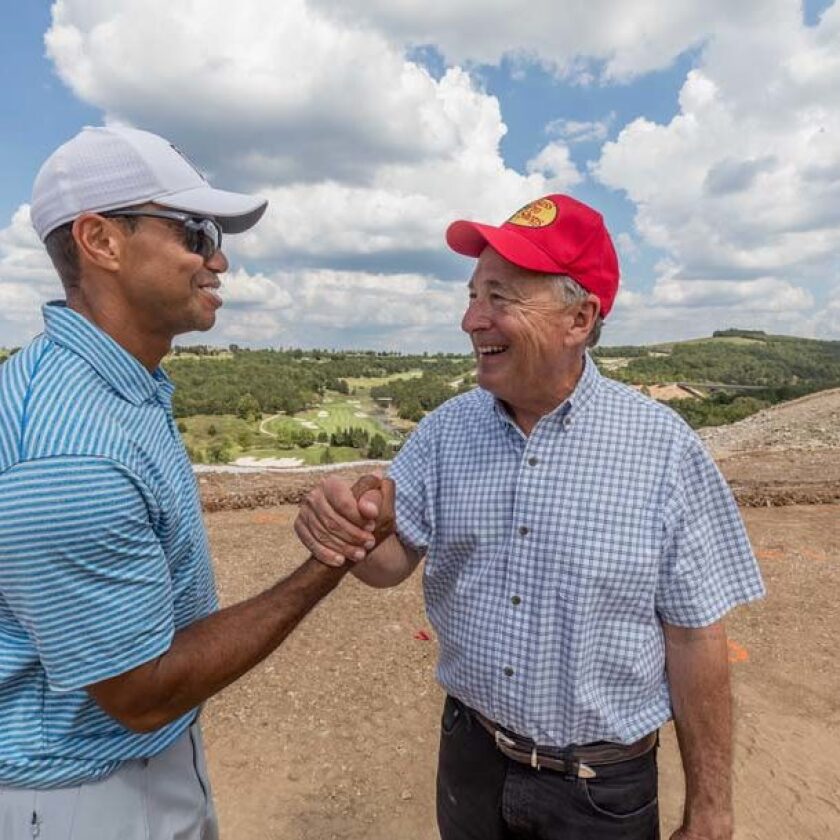 Tiger and Johnny Morris, Bass Pro Shops and Big Cedar Lodge founder