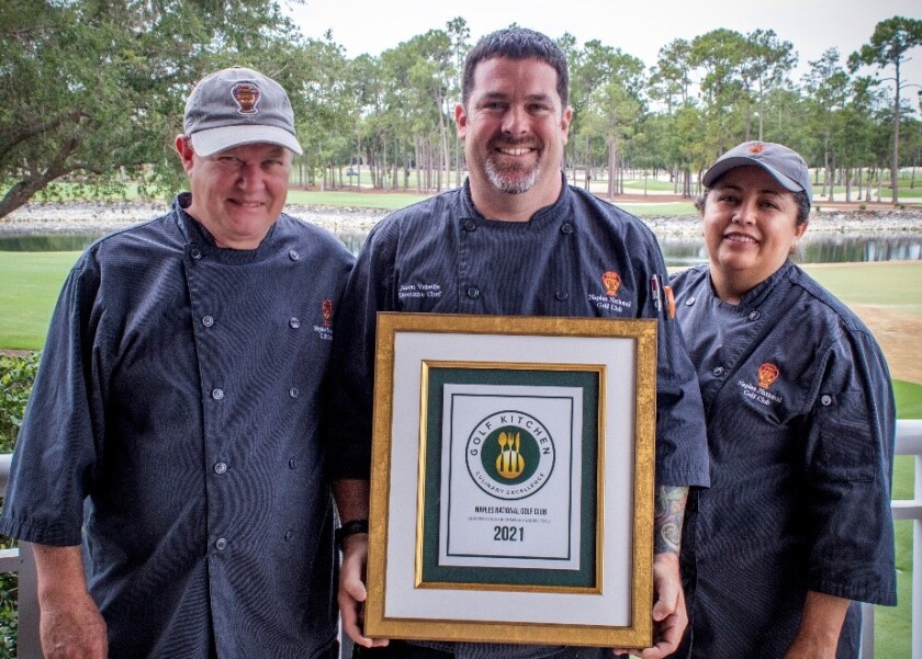 Jason Voiselle, Executive Chef, with kitchen staff Eric Wilson and Chayo Soto.jpg