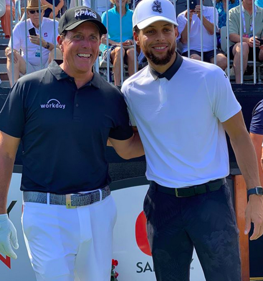 Phil Mickelson and Steph Curry Instagram