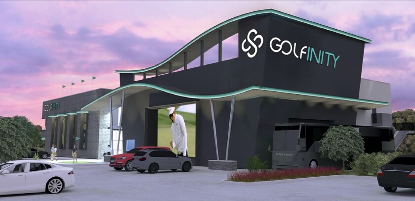 Golfinity exterior rendering Austin, Texas