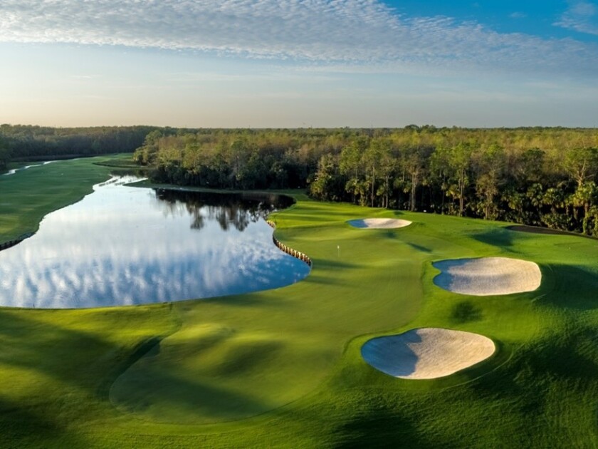 BONITA BAY CLUB — 15TH HOLE CYPRESS COURSE