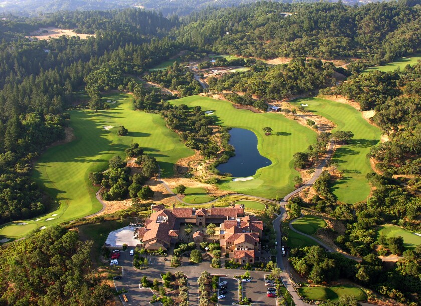 Aerial view of Mayacama Golf Club