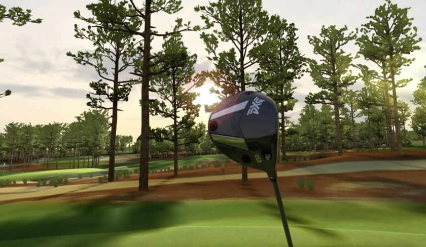PXG GEN6 golf club deployed in GOLFPlus VR game.png
