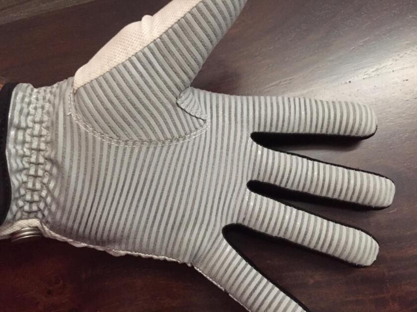 CaddyDaddy Claw glove worn on hand