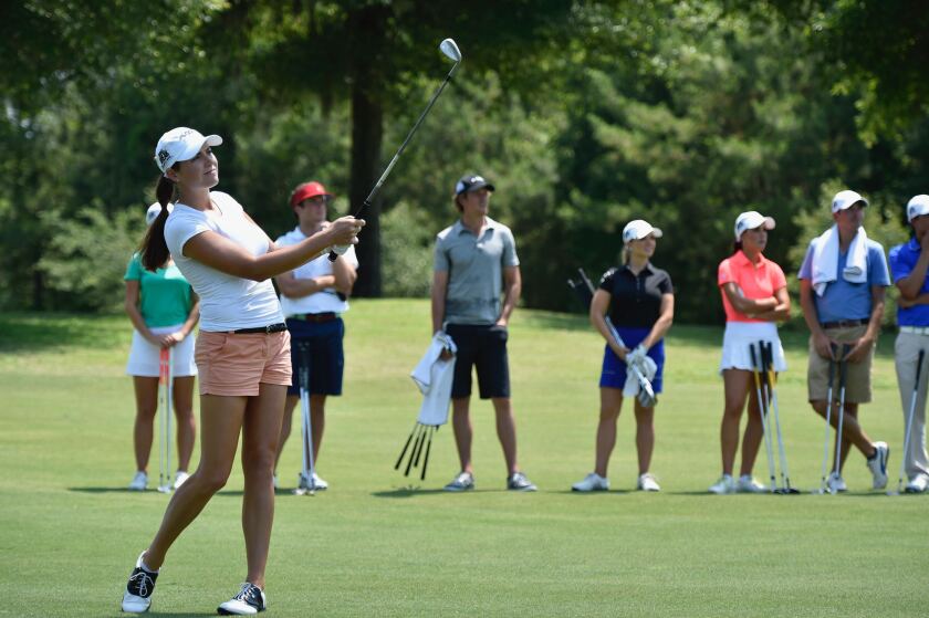 Tessa Teachman competes in the 2014 Myrtle Beach season of Golf Channel's Big Break.