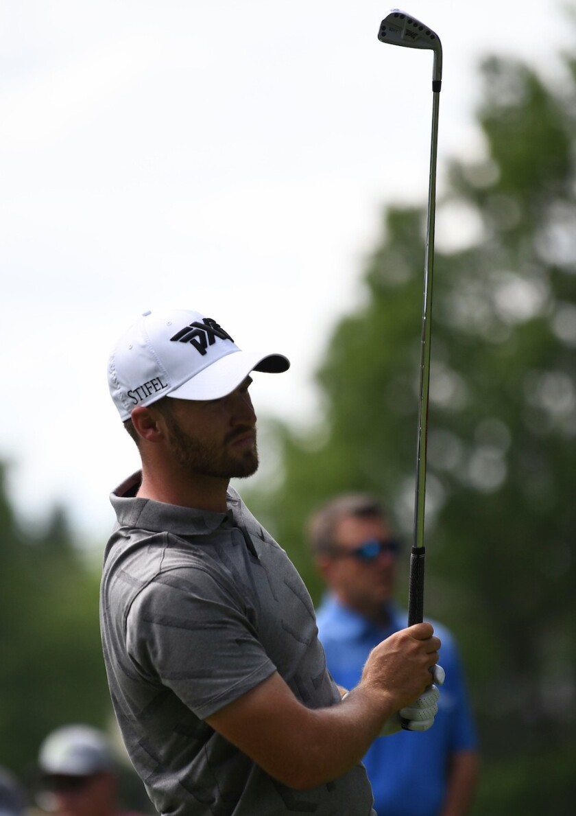 Wyndham Clark at 2021 U.S. Open final qualifying in Columbus, Ohio