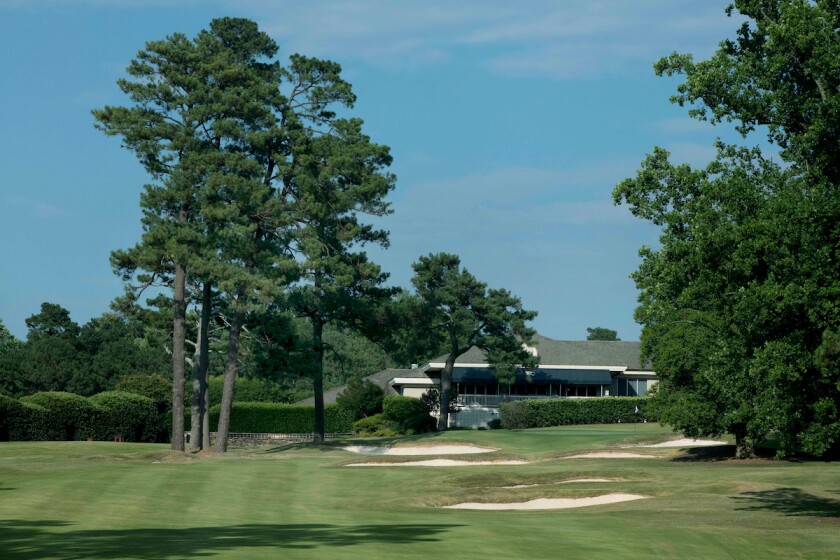 Raleigh Country Club 9th hole before renovation