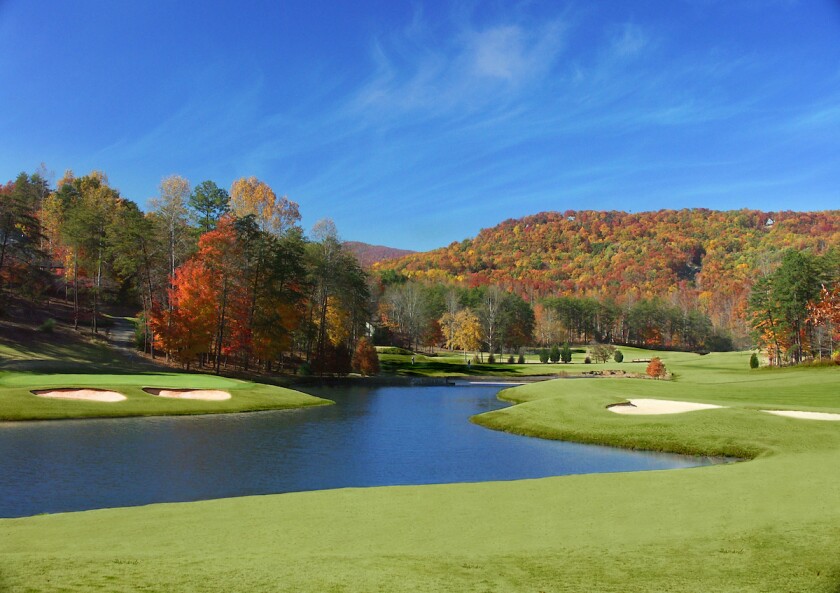 Apple Valley Golf Course at Rumbling Bald Resort in Lake Lure, N.C.