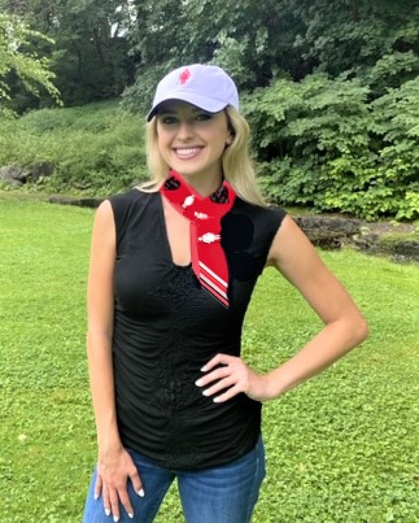 Women's Golf Day hat and scarf