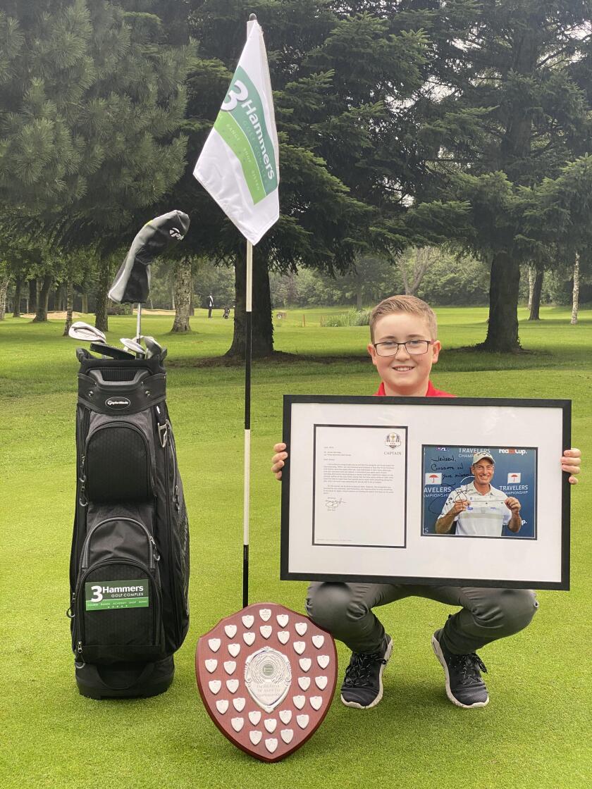 Jensen Berridge with Jim Furyk Award for Sportsmanship