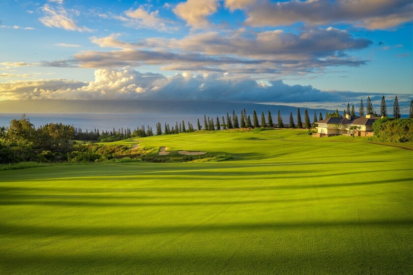 Kapalua Golf Plantation Course 18th hole