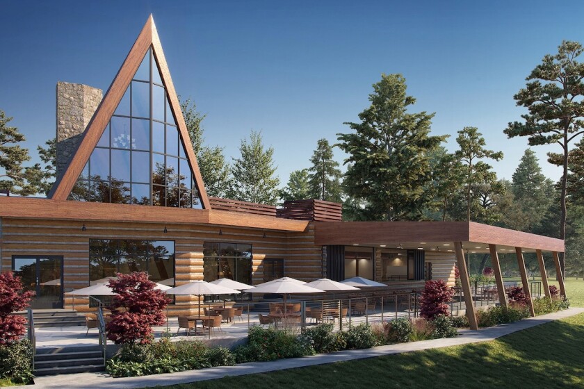 Pinetop CC lounge patio and dining patio