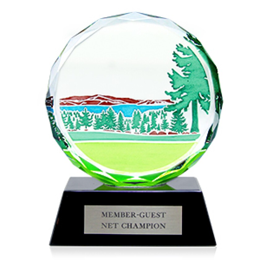 Club at Rock Creek Crystal trophy